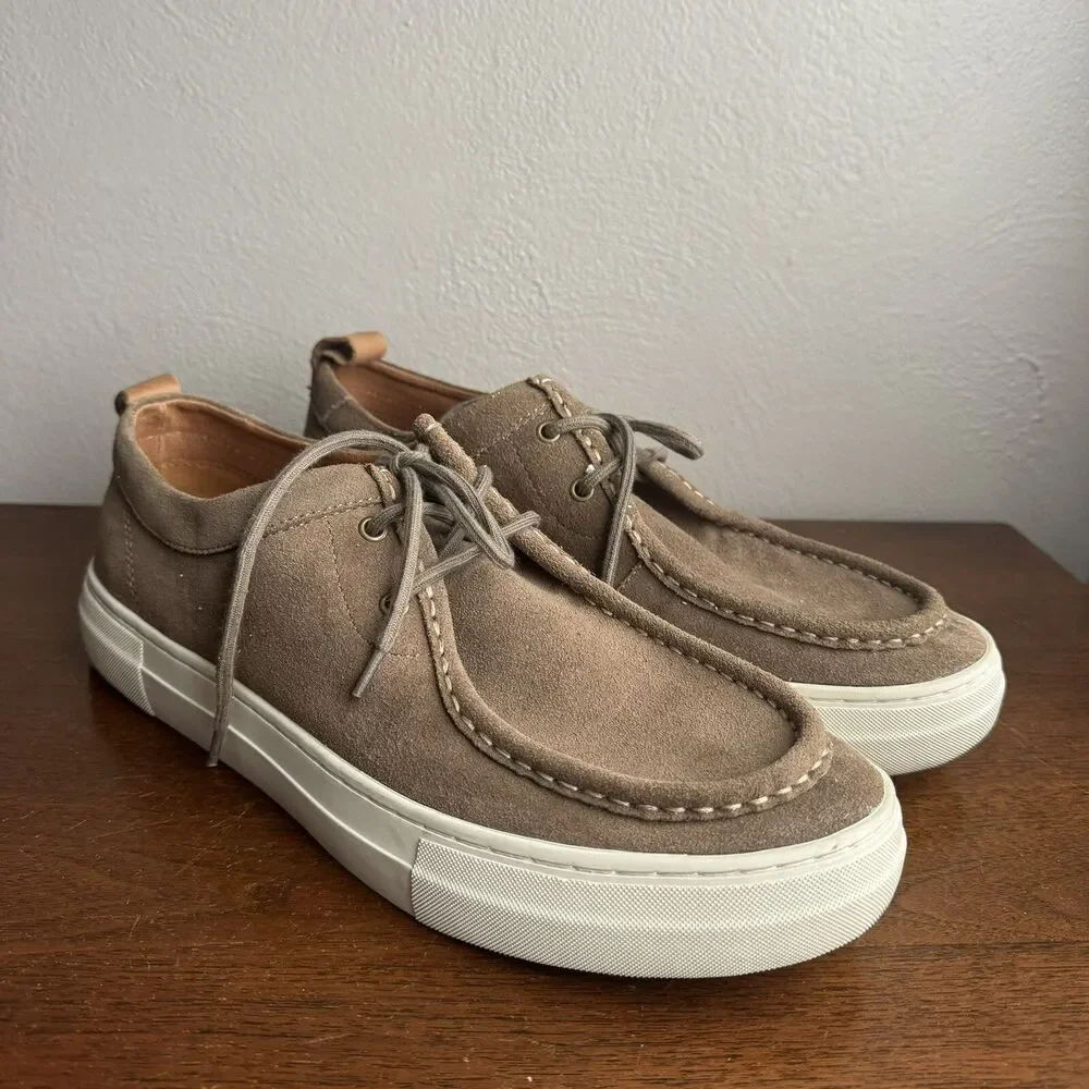 Steve Madden Ryeker Mans Sz 10.5 Shoes Tan Suede Oxfords